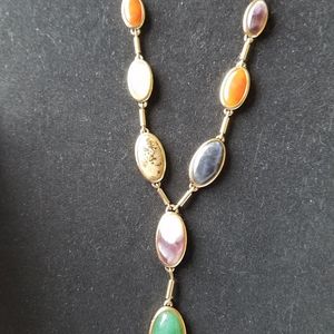 MONET   precious stone necklace.